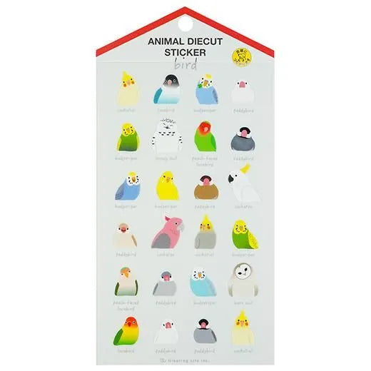 Removable Die Cut Bird Stickers