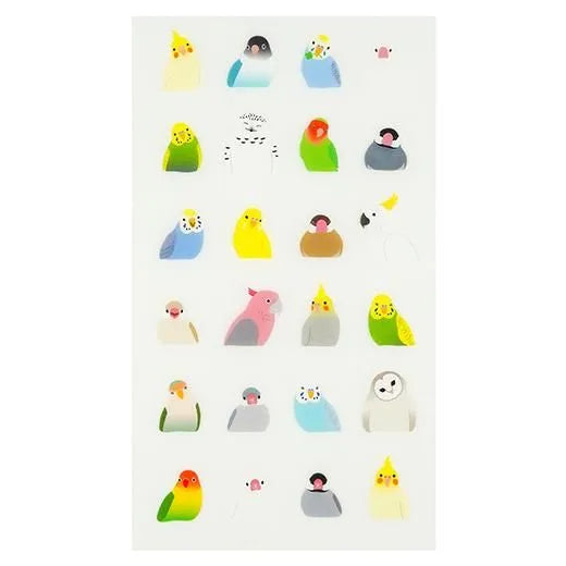 Removable Die Cut Bird Stickers