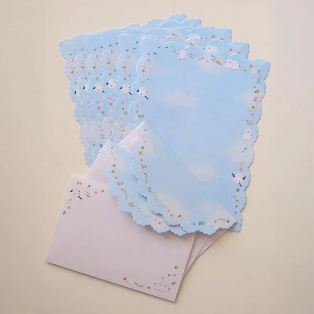 Long-tailed Tit Die-cut & Embossed Letter Set