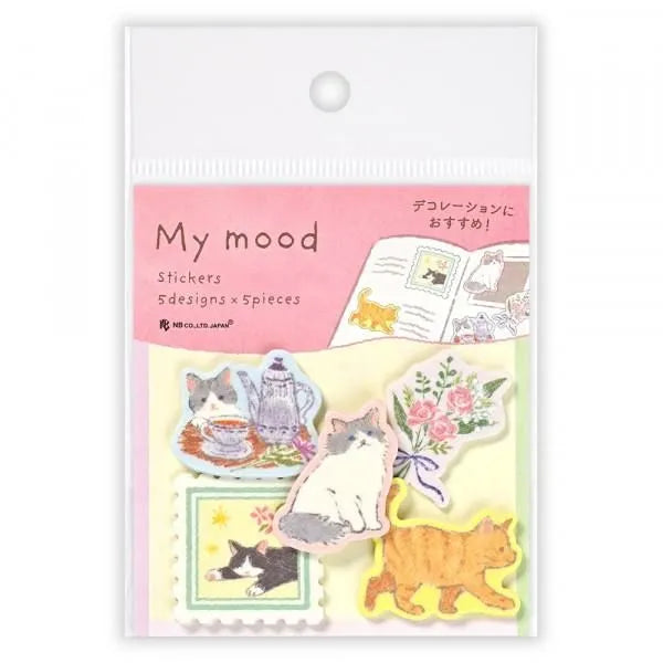 Cat Japanese Washi Stickers Pack - Sweet Birdie Boutique International