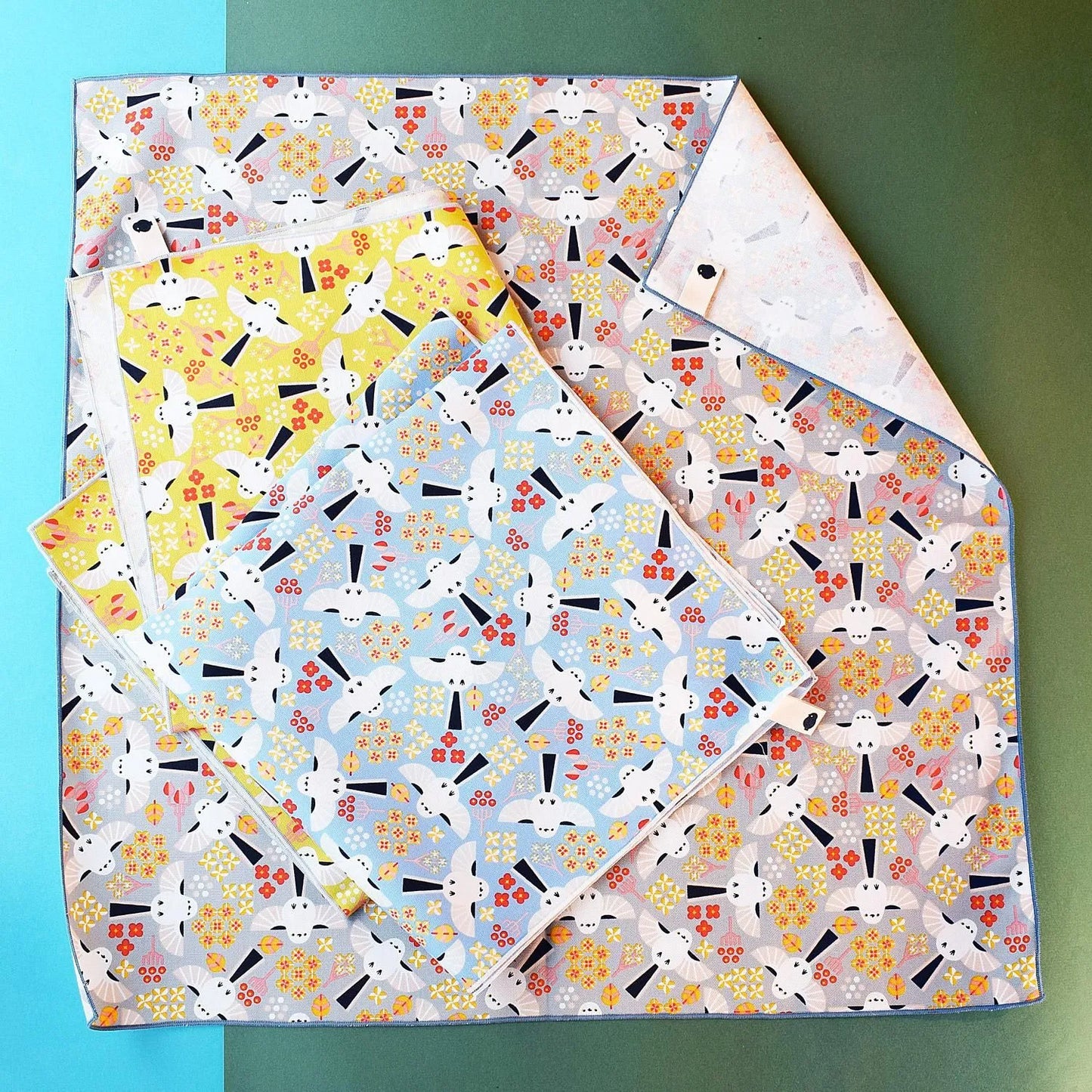 Lon-tailed Tit Wrapping Cloth Japanese Furoshiki