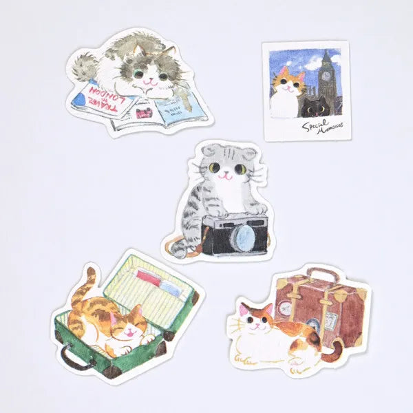 Cat Stickers Pack Nekorobi Travel