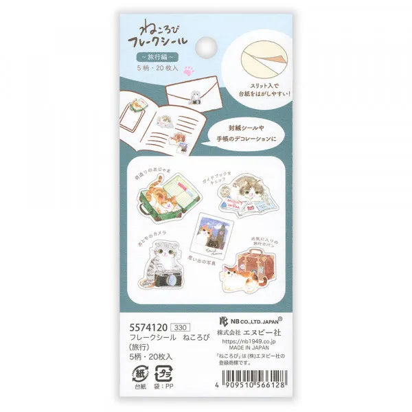 Cat Stickers Pack Nekorobi Travel