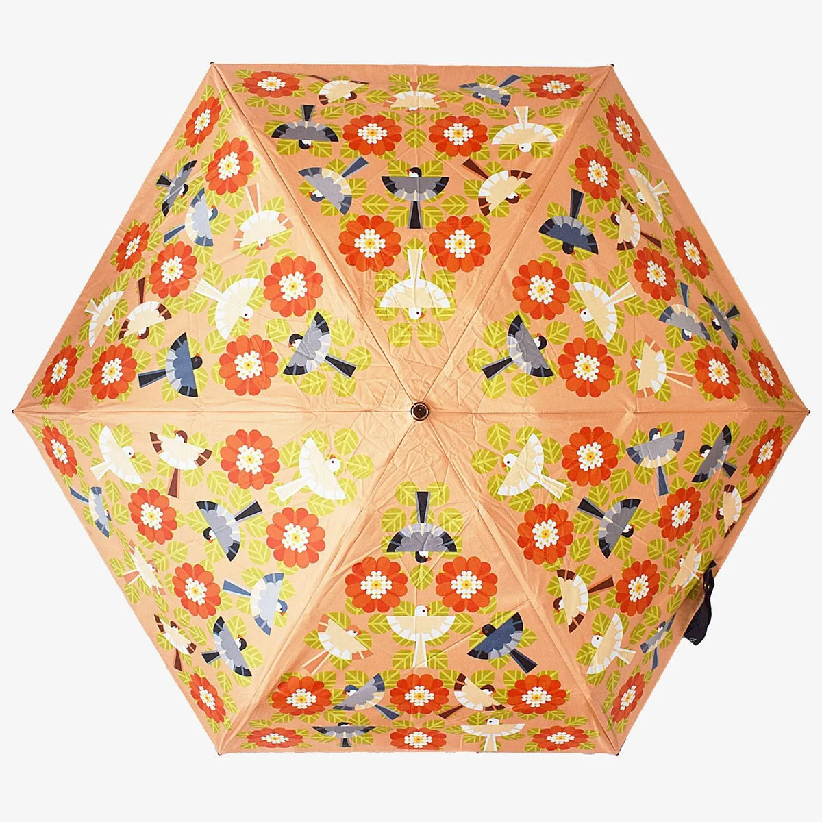 Java Sparrow Folding Umbrella with UV Protection - Sweet Birdie Boutique International