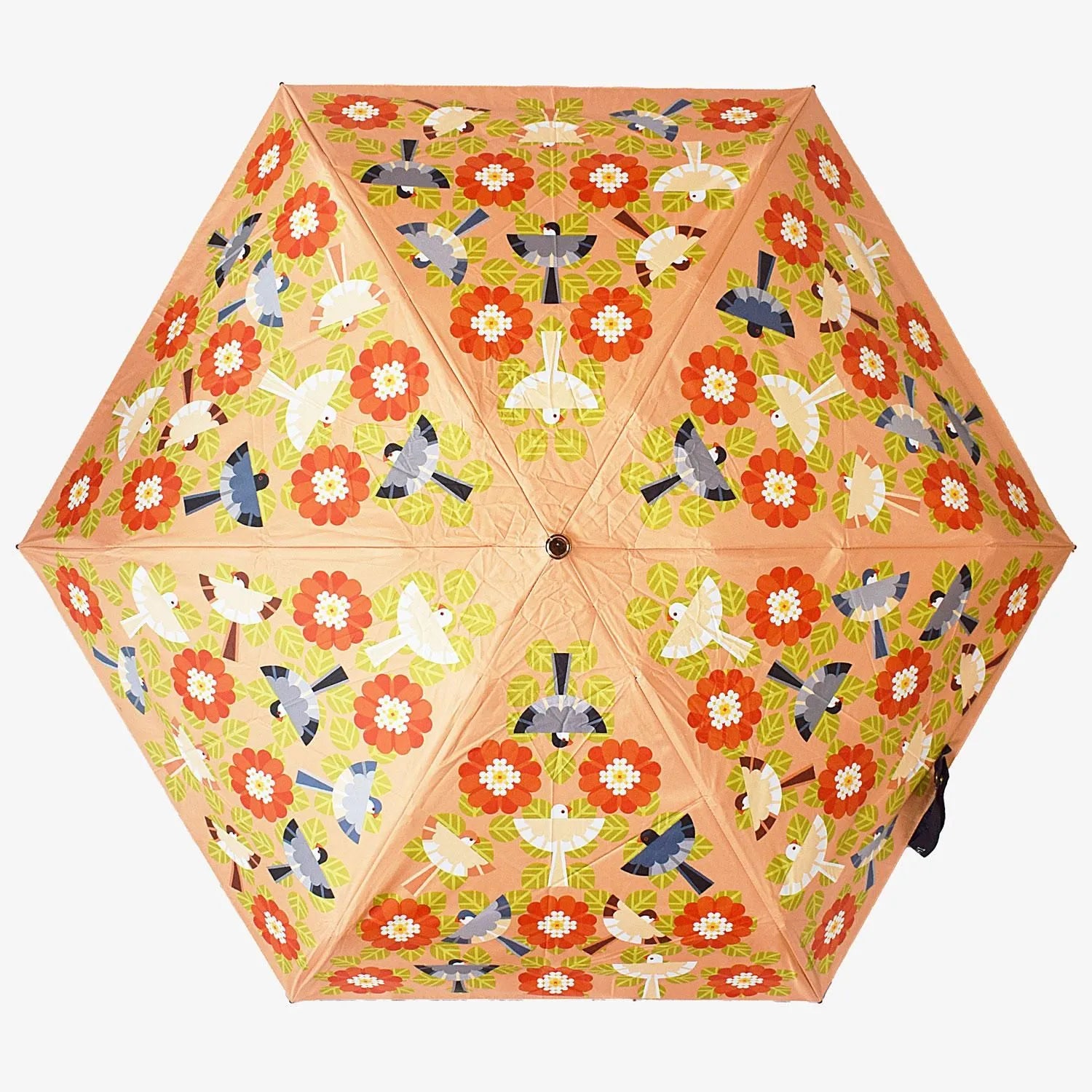 Java Sparrow Folding Umbrella with UV Protection - Sweet Birdie Boutique International