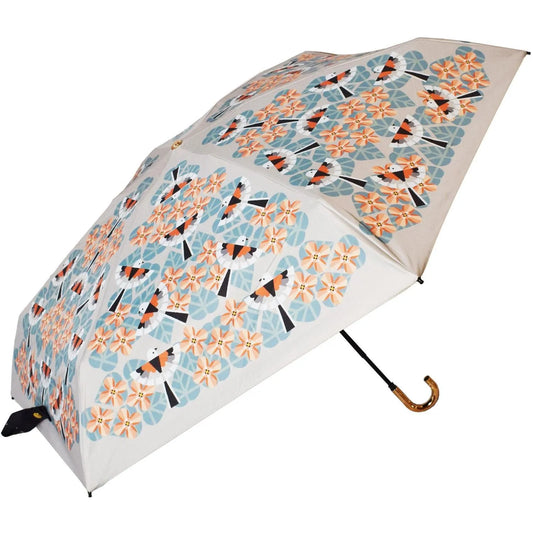 Long-tailed Tit Folding Umbrella with UV Protection