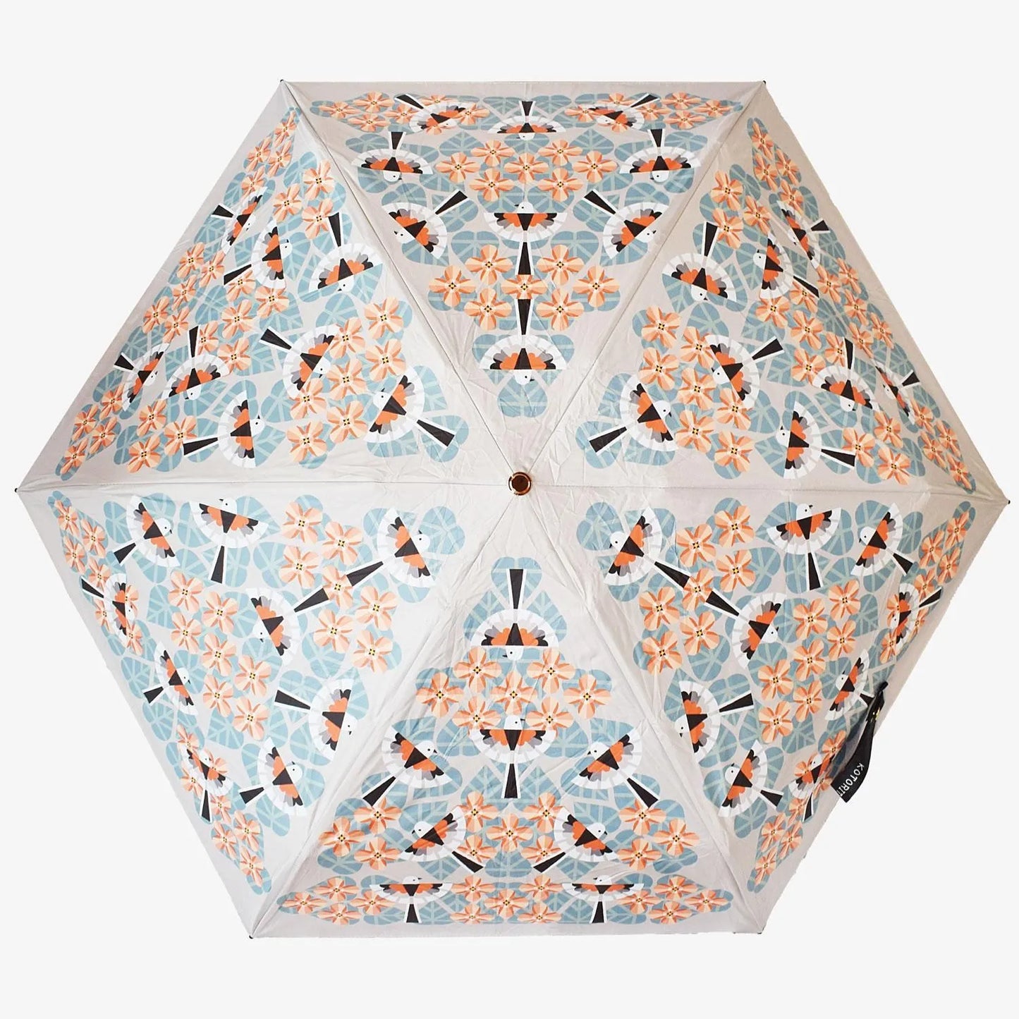 Long-tailed Tit Folding Umbrella with UV Protection