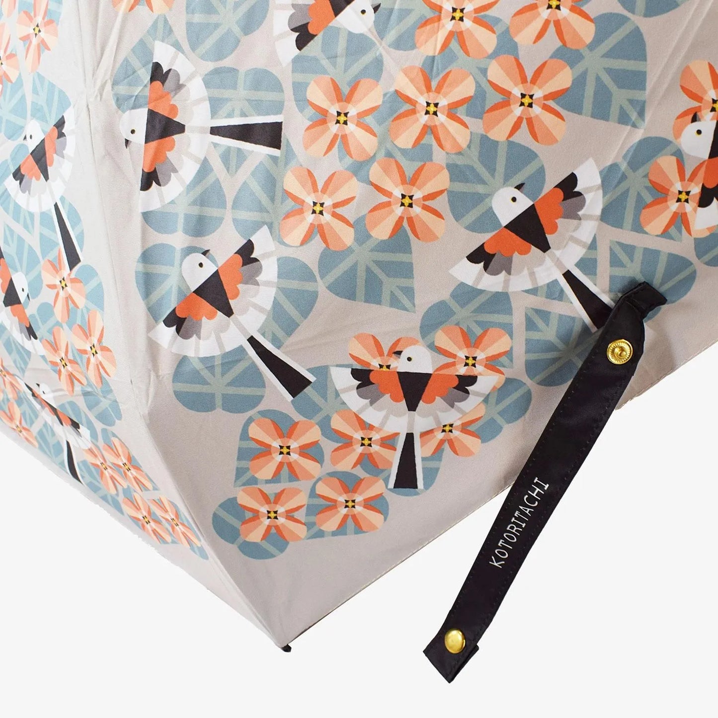 Long-tailed Tit Folding Umbrella with UV Protection