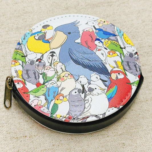 Many Birds Coin Purse Pouch