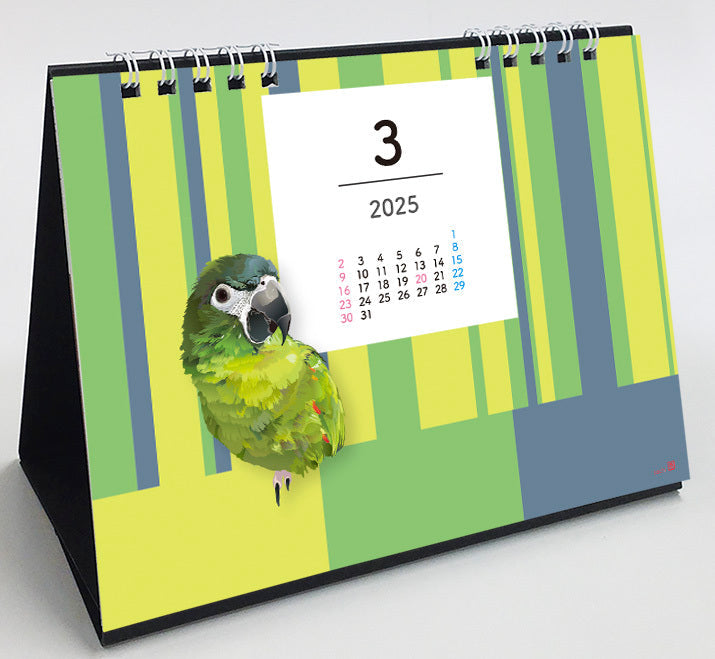 2025 Beautiful Birds Desk Calendar