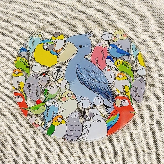 Many Birds Acrylic Coaster