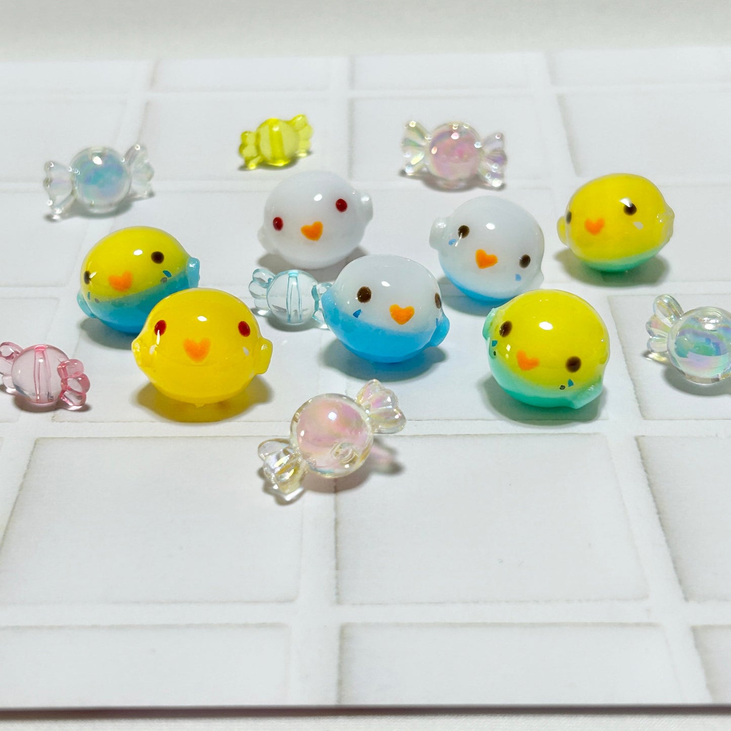 Budgie Candy Bag Shaker Charm Green