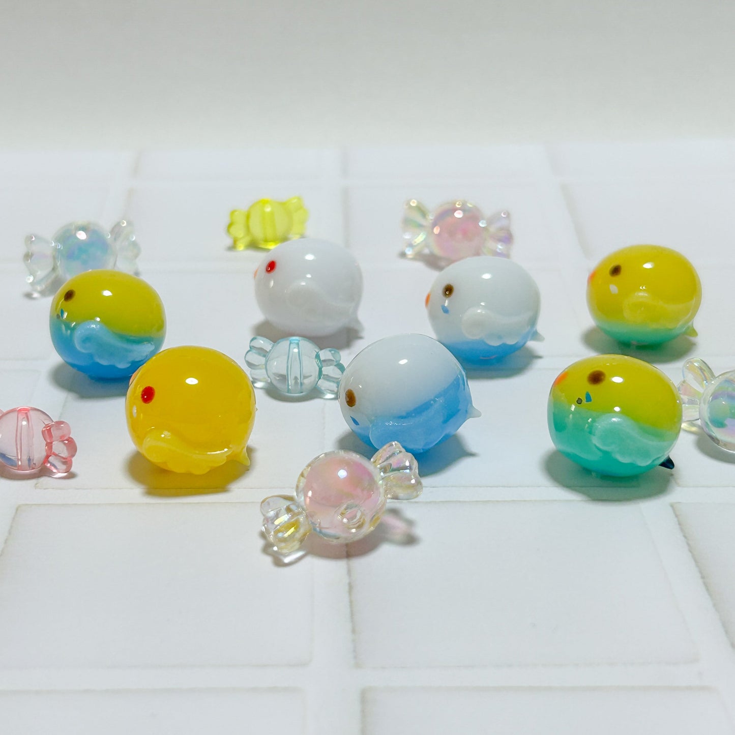 Budgie Candy Bag Shaker Charm Green