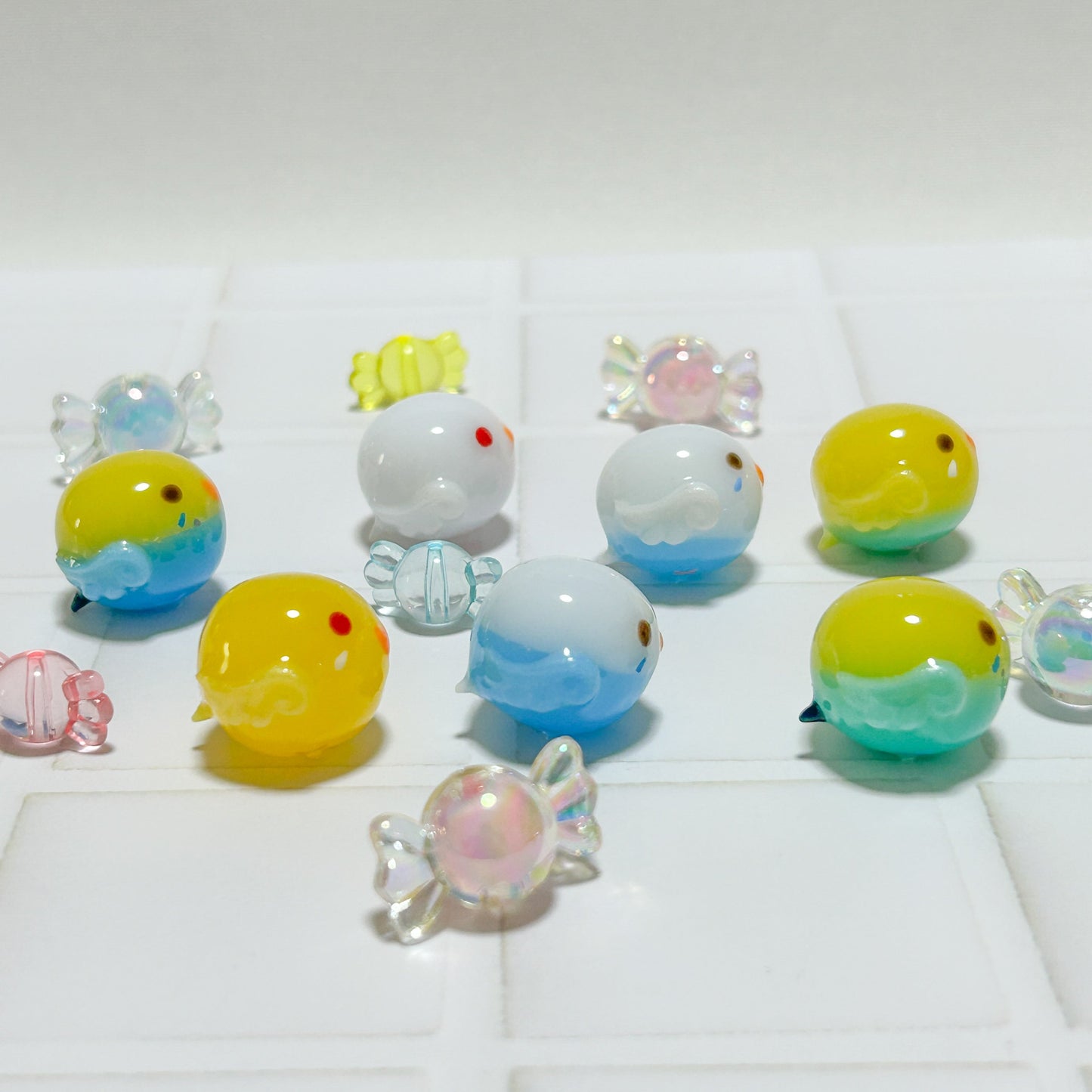 Budgie Candy Bag Shaker Charm Green