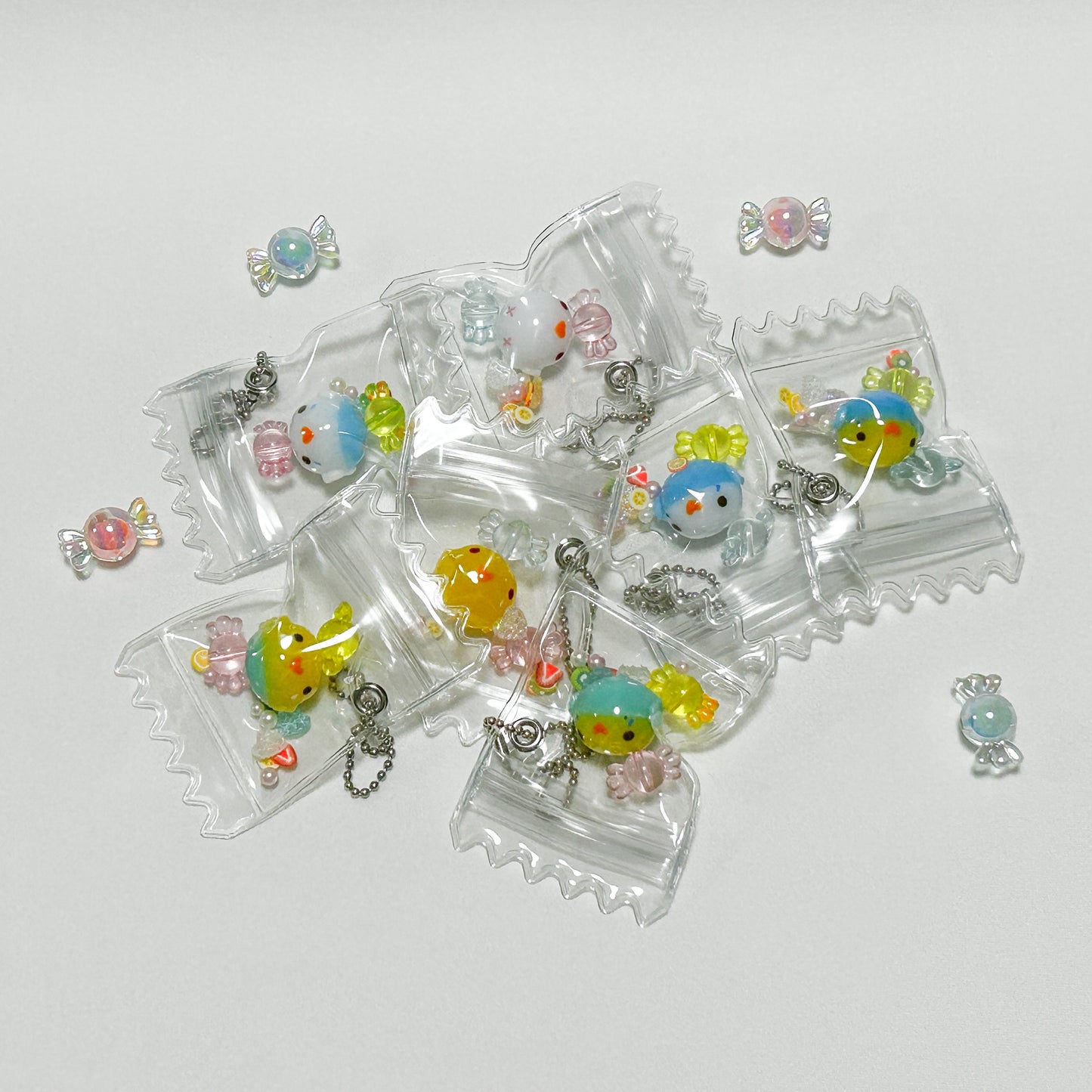 Budgie Candy Bag Shaker Charm Green