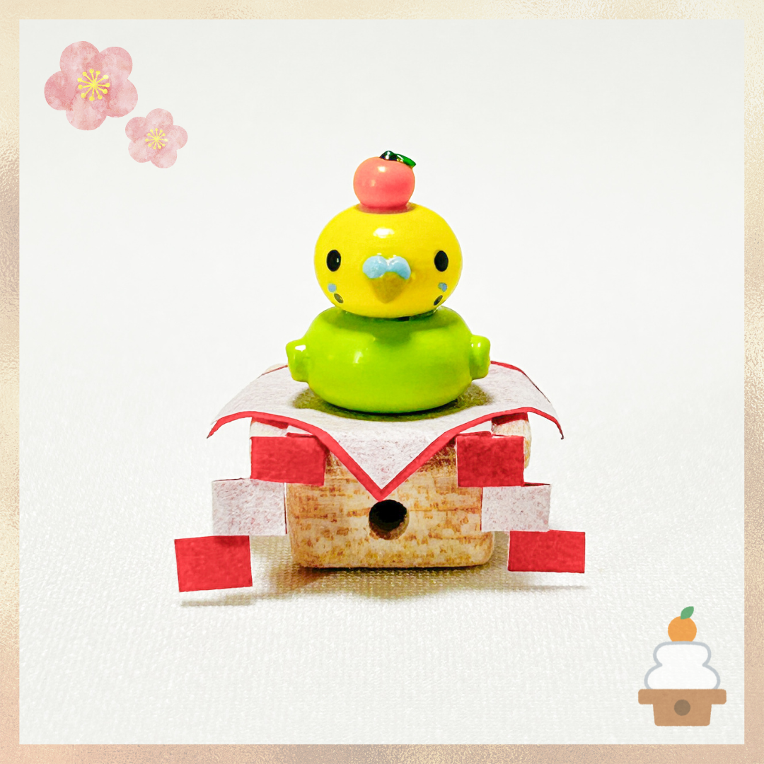 Kagami Mochi Budgie Miniature