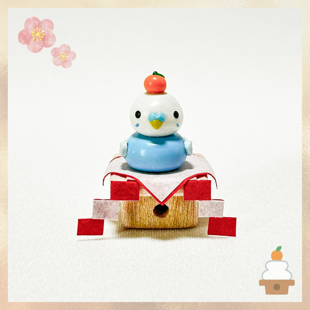 Kagami Mochi Budgie Miniature