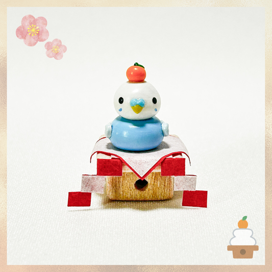 Kagami Mochi Budgie Miniature