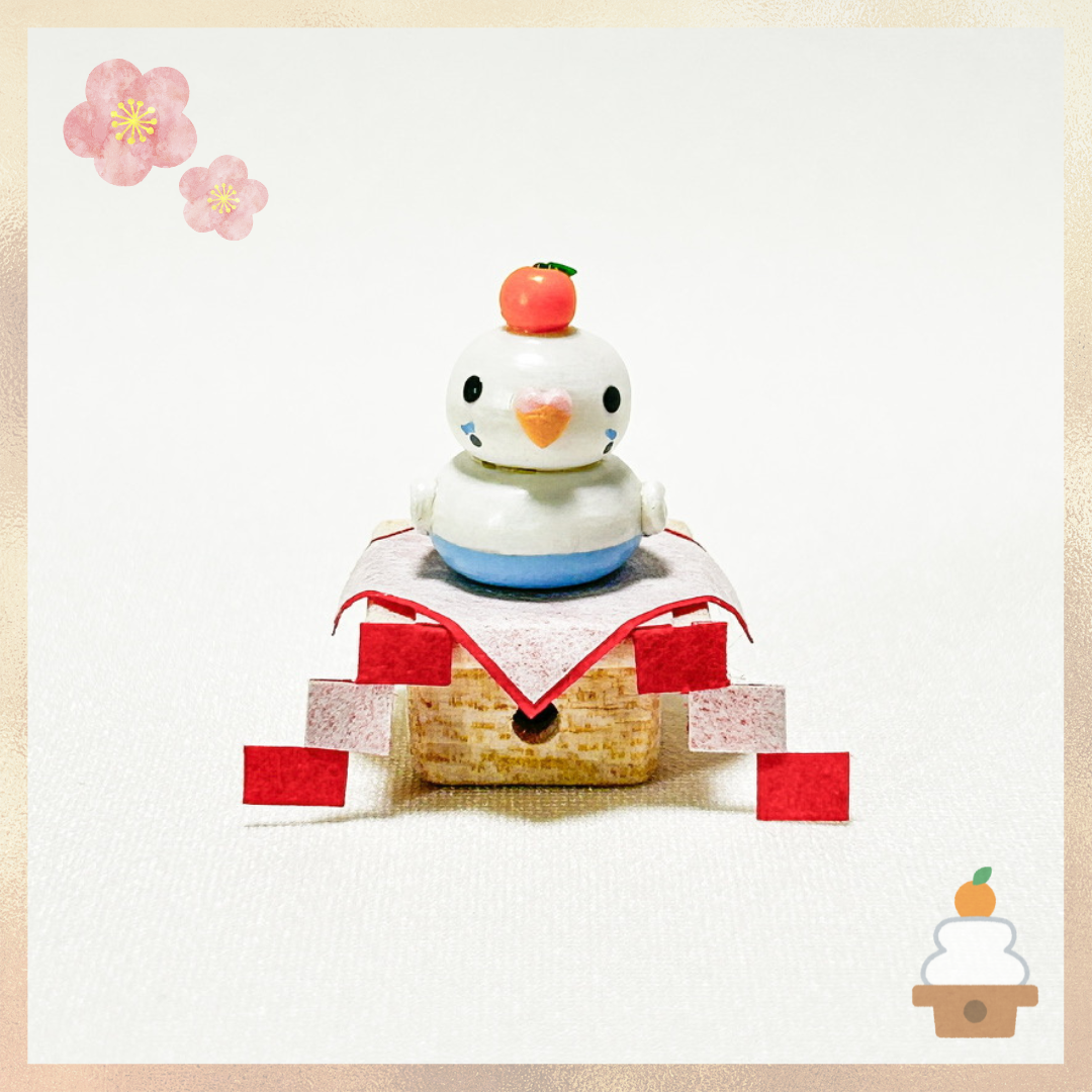Kagami Mochi Budgie Miniature