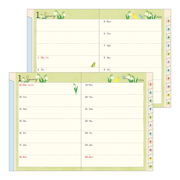 2026 Planner Bird A6 Size Free Gift  Not for Sale