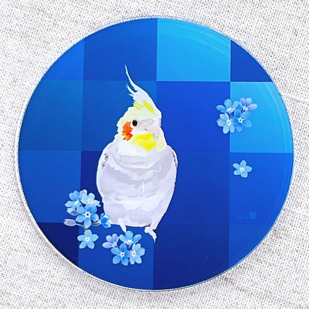 Cockatiel Acrylic Coaster