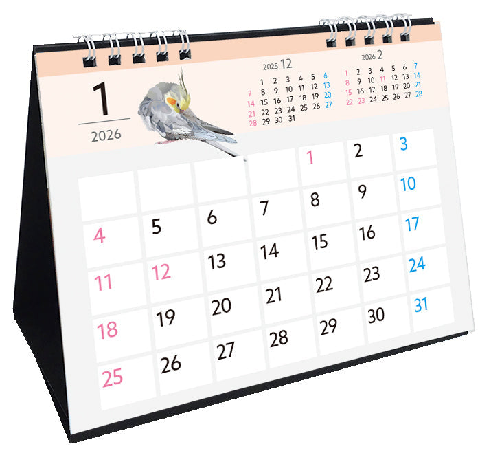 2026 Beautiful Birds Desk Calendar
