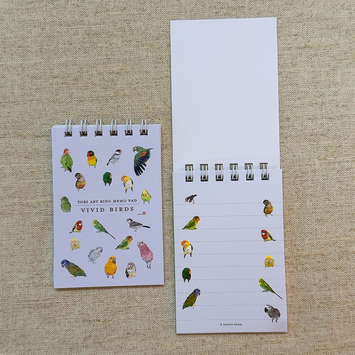 VIVID BIRDS Mini Memo Pad