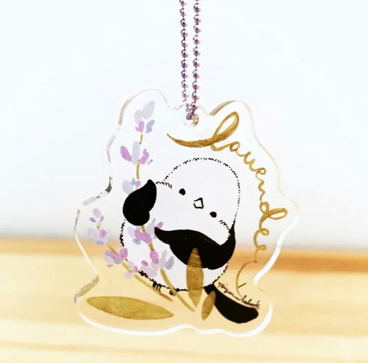 (Made-to-order requests are currently closed. Please wait until we reopen.) Made-to-Order Long-tailed Tit Acrylic Key Holder