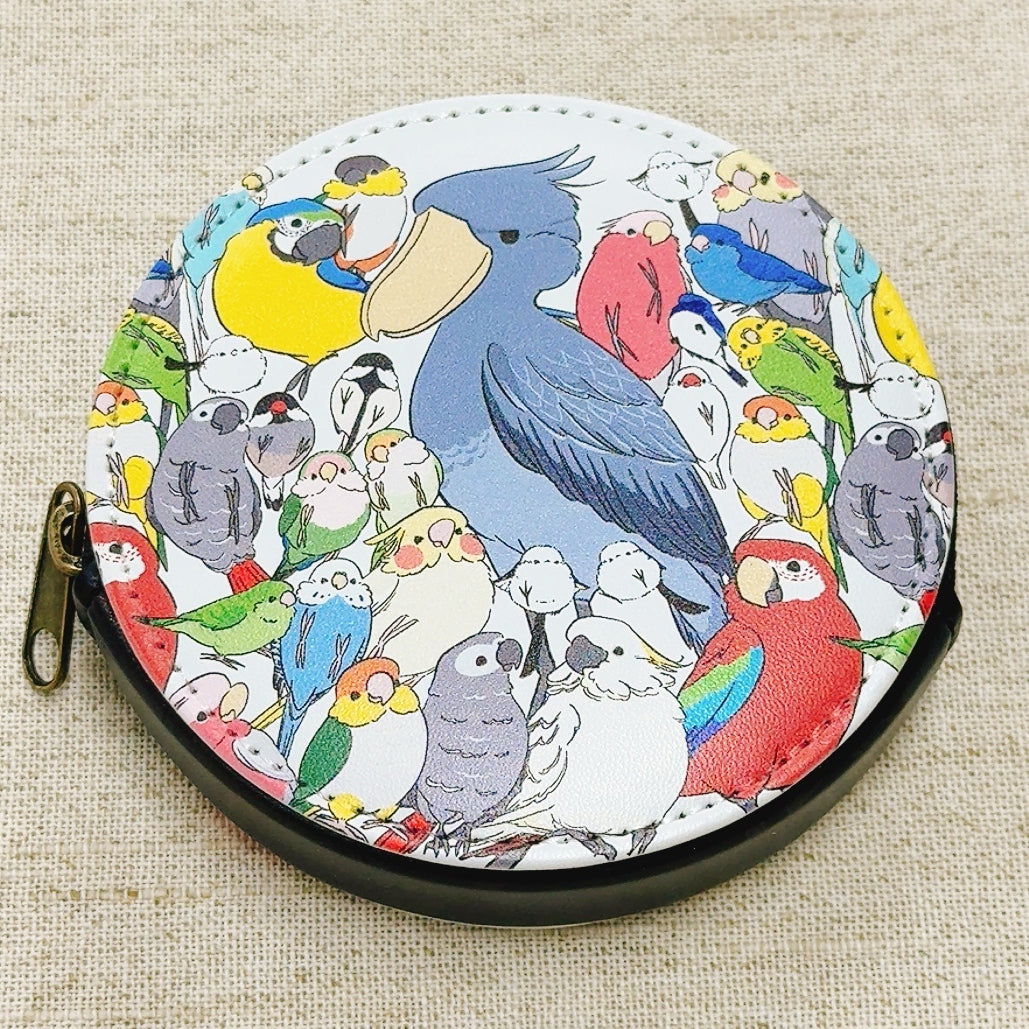 Many Birds Coin Purse Pouch