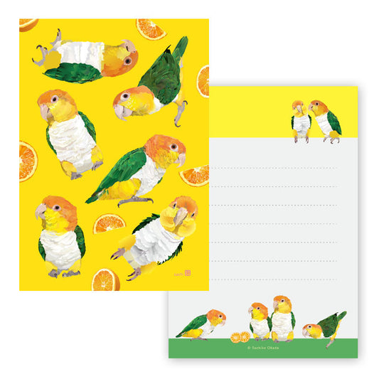 White-bellied Caique Mini Memo Pad