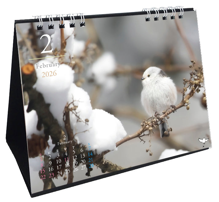 2026 Long-tailed Tit Desk Calendar