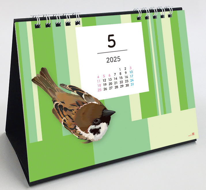 2025 Beautiful Birds Desk Calendar