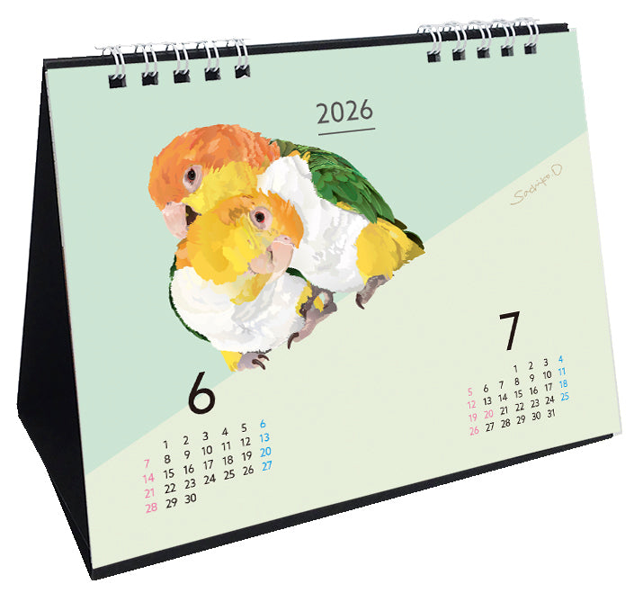 2026 Beautiful Birds Desk Calendar