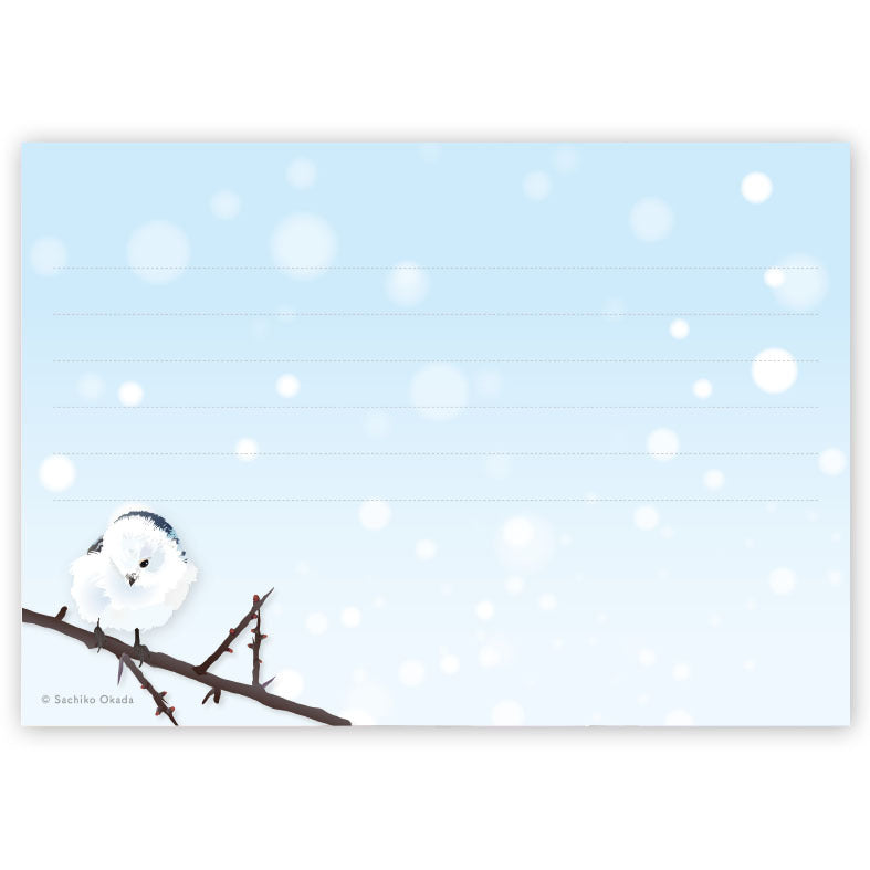 Long-tailed Tit Memo Pad