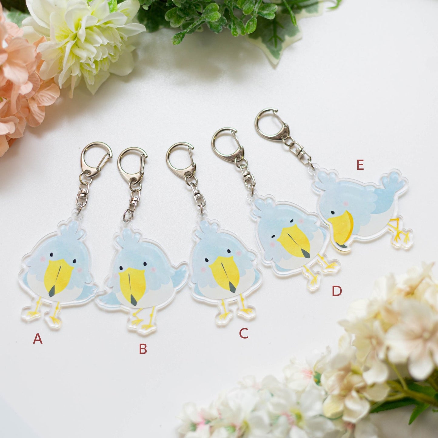 (Made-to-order requests are currently closed. Please wait until we reopen.) Made-to-Order Shoebill Acrylic Key Holder