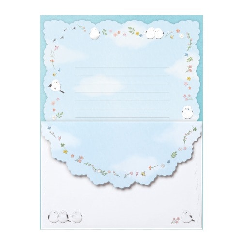 Long-tailed Tit Die-cut & Embossed Letter Set