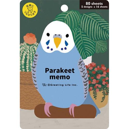Budgie Die Cut Memo Pad