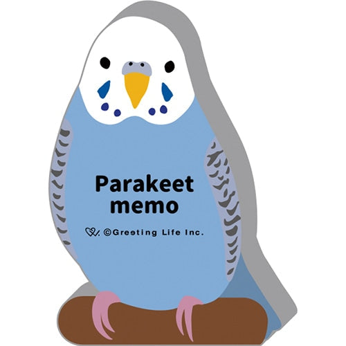Budgie Die Cut Memo Pad - Sweet Birdie Boutique International