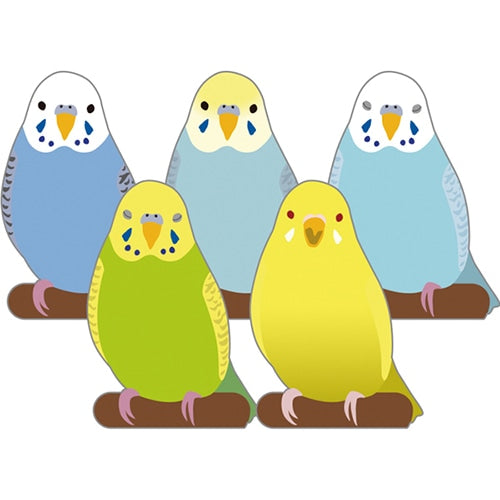 Budgie Die Cut Memo Pad - Sweet Birdie Boutique International