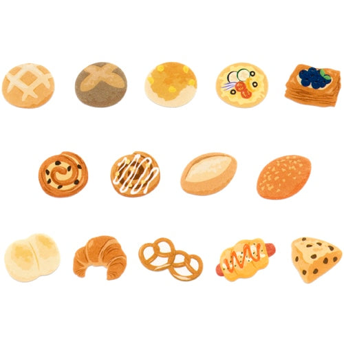 Bakery Japanese Washi Roll Stickers - Sweet Birdie Boutique International