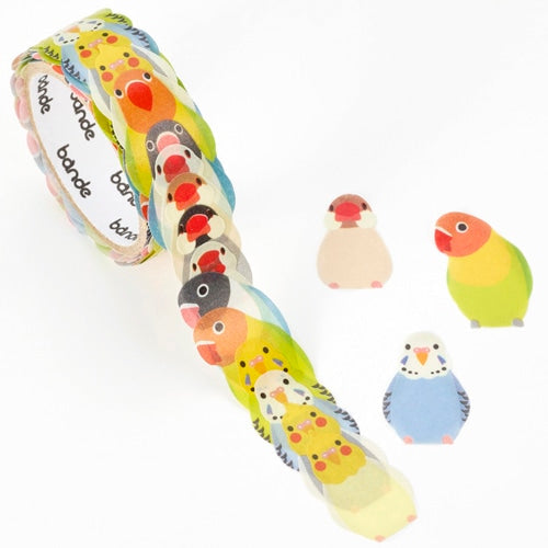 Budgie Cockatiel Lovebird Java Sparrow Japanese Washi Roll Stickers