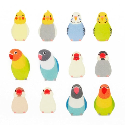 Budgie Cockatiel Lovebird Java Sparrow Japanese Washi Roll Stickers