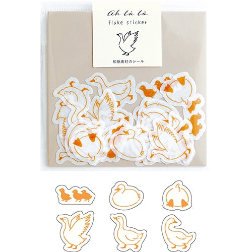 AH LA LA Duck Washi Stickers Flakes