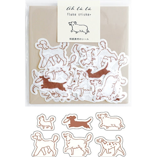 AH LA LA Dogs Washi Stickers Flakes