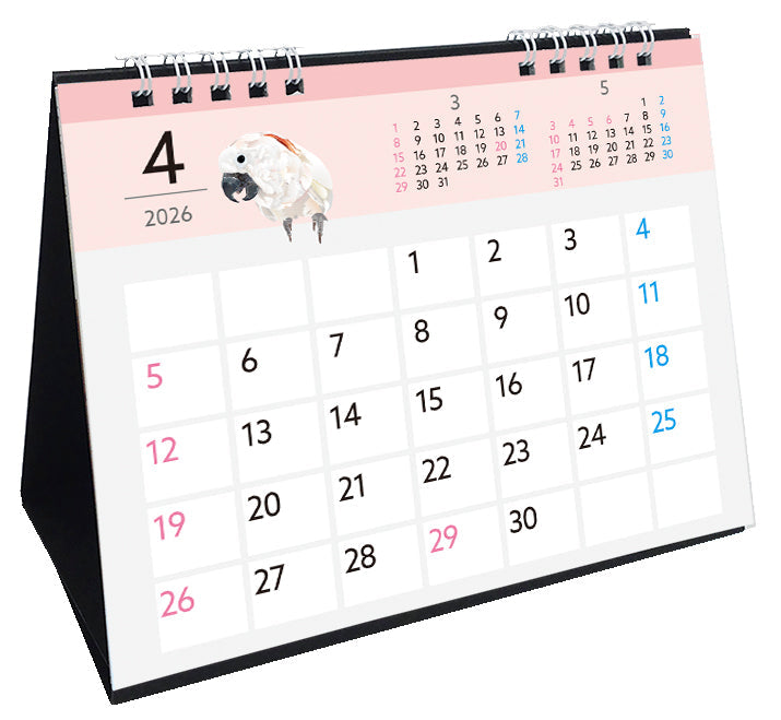 2026 Beautiful Birds Desk Calendar