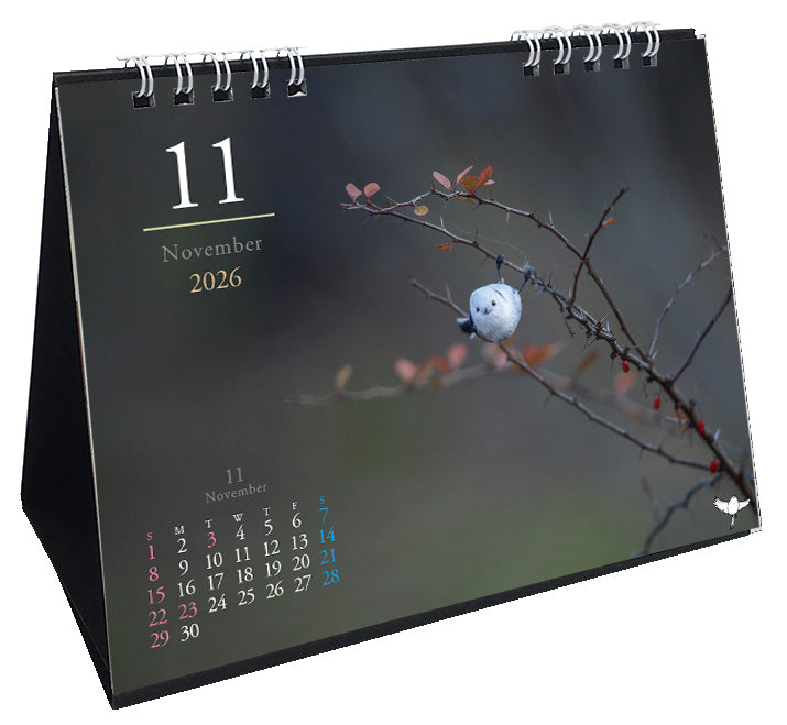 2026 Long-tailed Tit Desk Calendar
