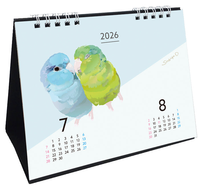 2026 Beautiful Birds Desk Calendar