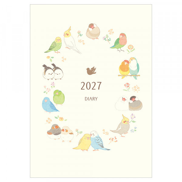 2027 Bird Planner Diary Schedule Book B6 Size Saezuri