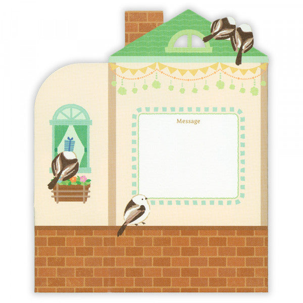 Long-tailed Tit House 3D Birthday Card