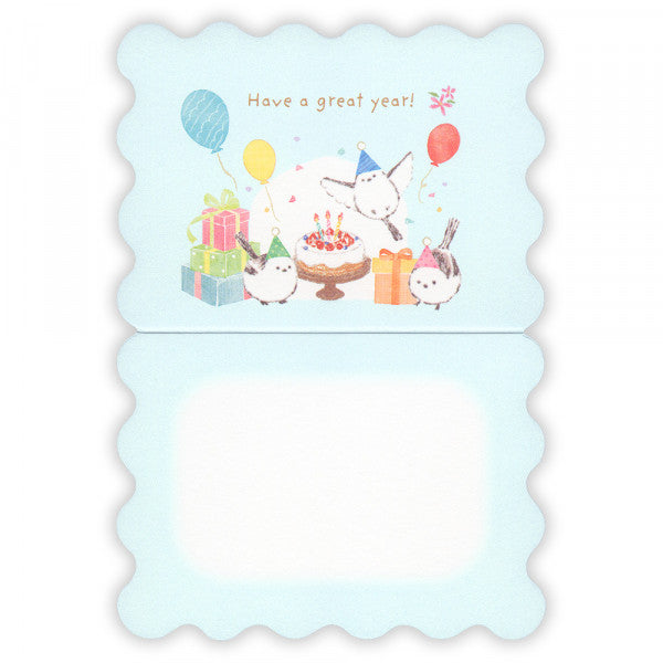 Long-tailed Tit Birthday Card